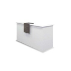 Mostrador recepción + sobremostrador BASIC 240 cm terminación izquierda