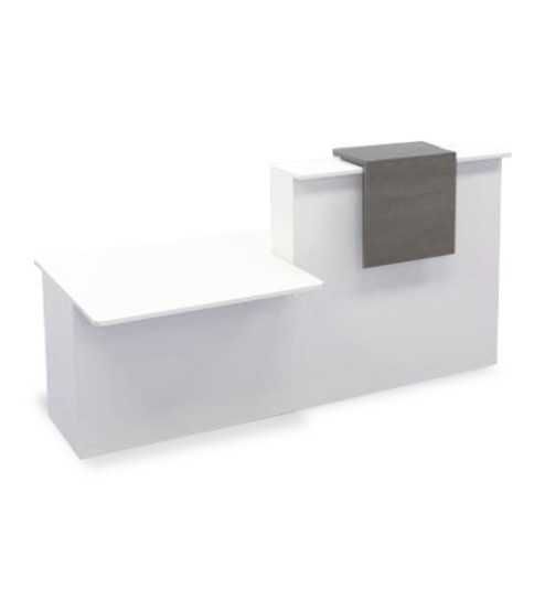 Mostrador recepción módulo recto izquierda + minusválidos SERIE BASIC con sobremostrador Mostrador recepción módulo recto izquierda + minusválidos SERIE BASIC con sobremostrador
