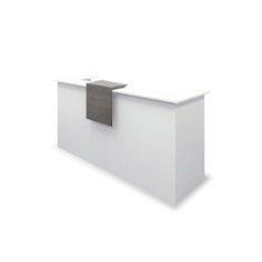 Mostrador de recepción BASIC 240 cm con terminaciones laterales
