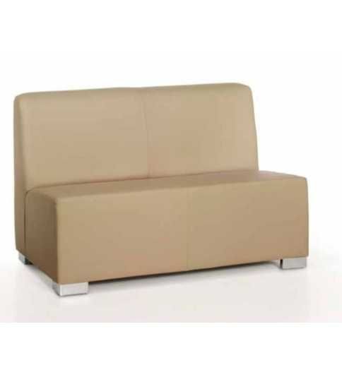 Sillón salas de espera P-KAR, acolchado y tapizado, sin brazos, 2 plazas Sillón salas de espera P-KAR, acolchado y tapizado, sin brazos, 2 plazas