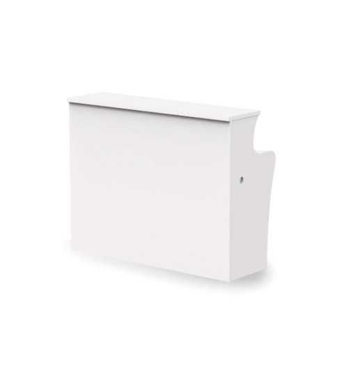 Mostrador de Recepción ROCK BÁSICO 120 cm, color blanco, con pasacables Mostrador de Recepción ROCK BÁSICO 120 cm, color blanco, con pasacables