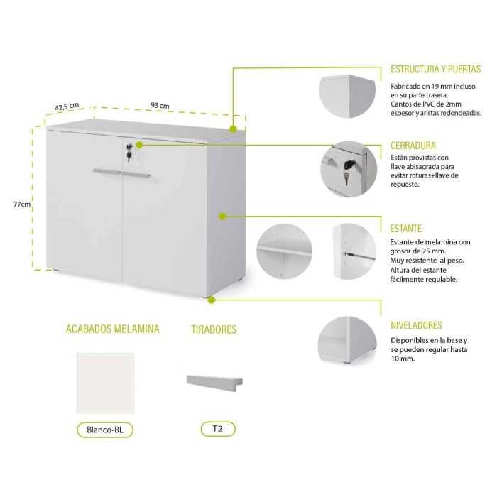 Mostrador recepción BASIC, medida 120 cm, con cajonera y armario bajo, color blanco Mostrador recepción BASIC, medida 120 cm, con cajonera y armario bajo, color blanco
