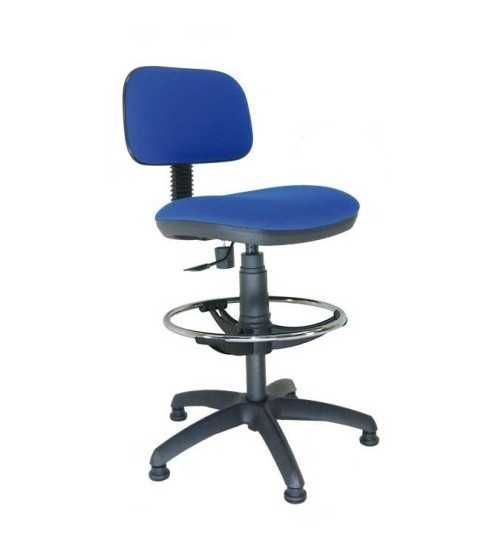 Taburete de oficina modelo SOFY de Vincolo, con topes, aro cromado, giratorio Taburete de oficina modelo SOFY de Vincolo, con topes, aro cromado, giratorio