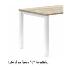 Mesa de oficina TEMPO, estructura 4 patas fijas, fondo 80 cm Mesa de oficina TEMPO, estructura 4 patas fijas, fondo 80 cm