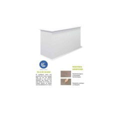 Mostrador recepción BASIC 240 cm terminación derecha