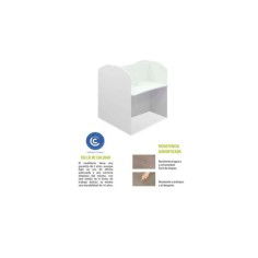 Call center de melamina de 2 puestos de trabajo para oficina