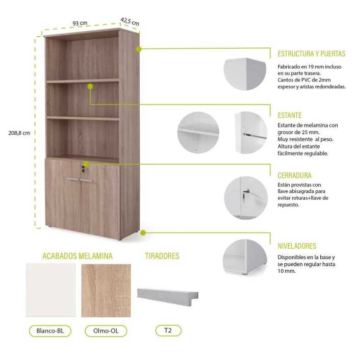 Armario Alto con puertas bajas Serie Color Armario Alto con puertas bajas Serie Color