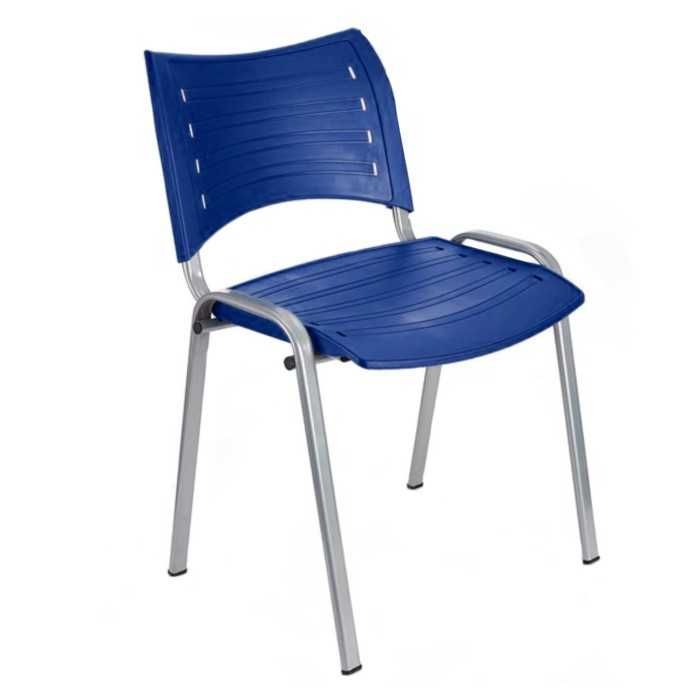 Silla confidente de plástico ISO Smart, patas grises