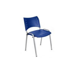 Silla confidente de plástico ISO Smart, patas grises