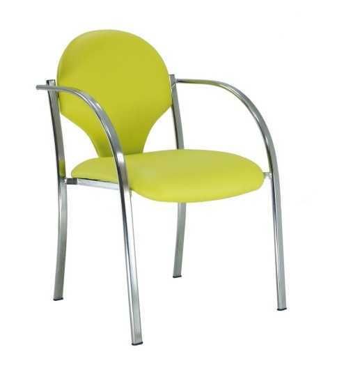 Silla confidente modelo INCA de Vincolo, con tapa trasera polipropileno Silla confidente modelo INCA de Vincolo, con tapa trasera polipropileno