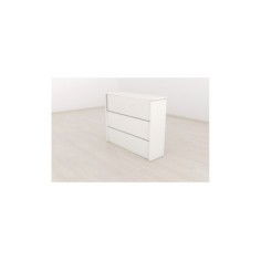 Mostrador de recepción MERKA, recto sin mesa, frontal de 3 paneles