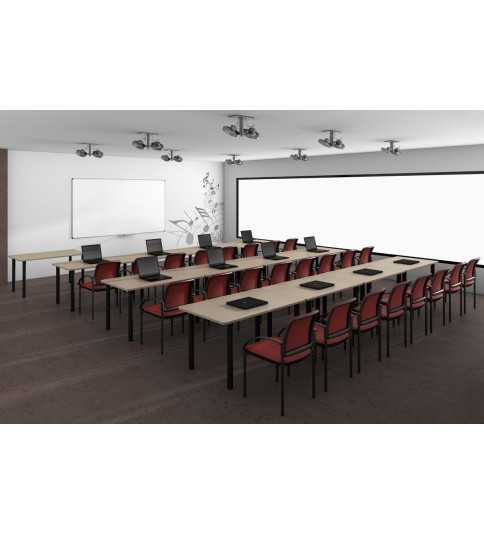 Mesa polivalente rectangular pata fija 140 x 70 cm