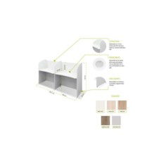 Call center lineal 2 puestos de trabajo