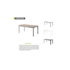 Mesa de oficina PORTICO, estructura metálica 4 patas, varios colores y medidas Mesa de oficina PORTICO, estructura metálica 4 patas, varios colores y medidas