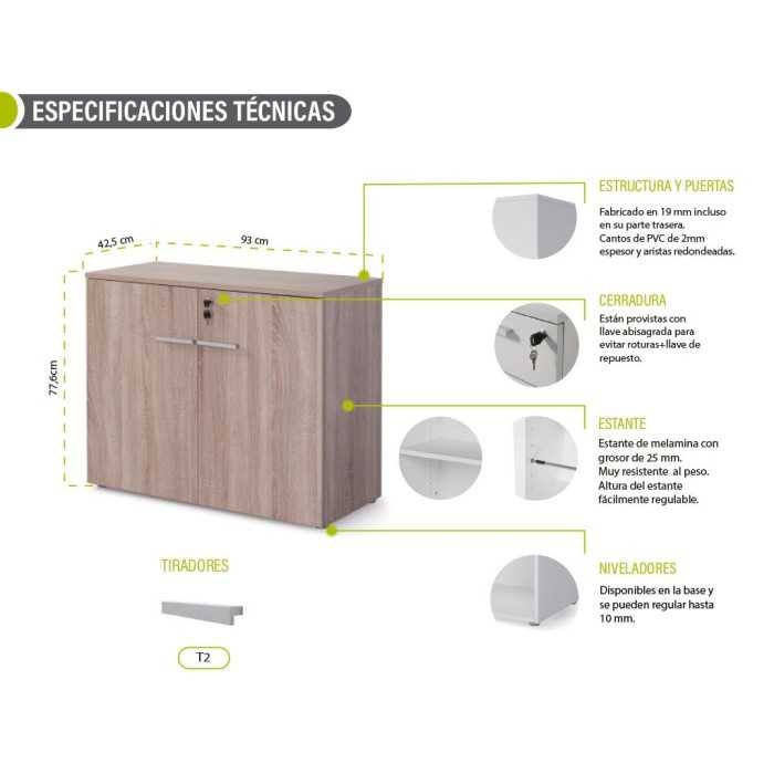 MUEBLE BAJO CON PUERTAS SERIE COLOR MUEBLE BAJO CON PUERTAS SERIE COLOR