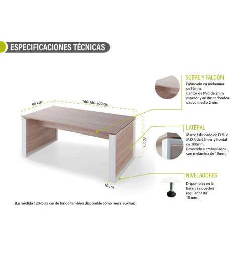 Mesa de despacho recta OMEGA Mesa de despacho recta OMEGA