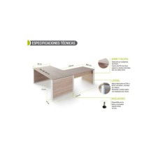 Mesa de despacho OMEGA con ala