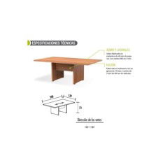 Mesa reunión KARINA, rectangular, medida 200x120 cm Mesa reunión KARINA, rectangular, medida 200x120 cm
