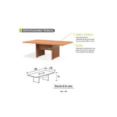 Mesa reunión KARINA, rectangular, medida 250x120 cm Mesa reunión KARINA, rectangular, medida 250x120 cm