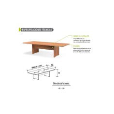 Mesa reunión KARINA, rectangular, medida 300x120 cm Mesa reunión KARINA, rectangular, medida 300x120 cm