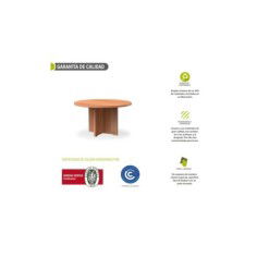 Mesa de reunión, KARINA, circular, diámetro 130 cm, melamina Mesa de reunión, KARINA, circular, diámetro 130 cm, melamina