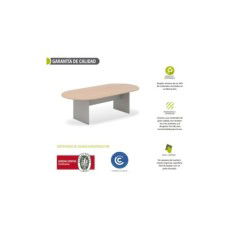 Mesa de reunión  serie TINA, medida 250 x 120 cm, forma ovalada Mesa de reunión  serie TINA, medida 250 x 120 cm, forma ovalada