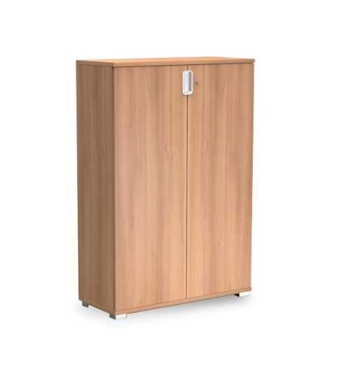 Armario de oficina KARINA, con puertas, altura 147 cm Armario de oficina KARINA, con puertas, altura 147 cm