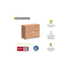 Armario de oficina, KARINA, bajo, cajones archivador, altura 76,6 cm