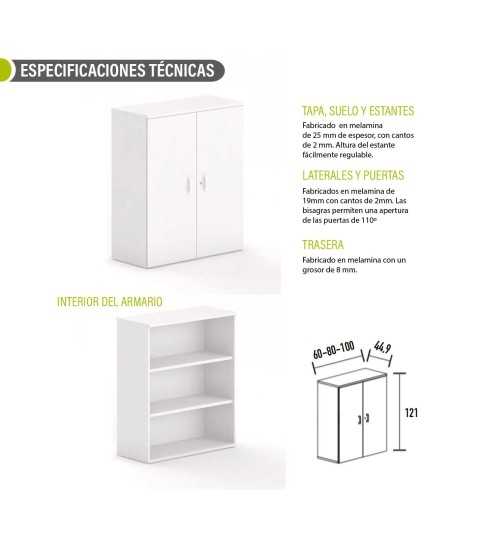 Armario de oficina medio con puertas serie OH Office Armario de oficina medio con puertas serie OH Office