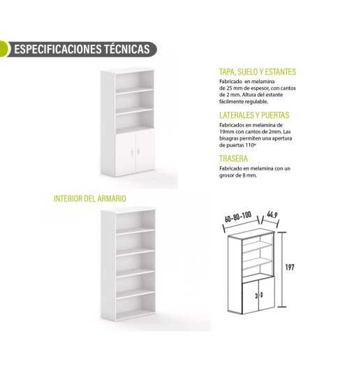 Armario alto con puertas bajas serie OH Office Armario alto con puertas bajas serie OH Office