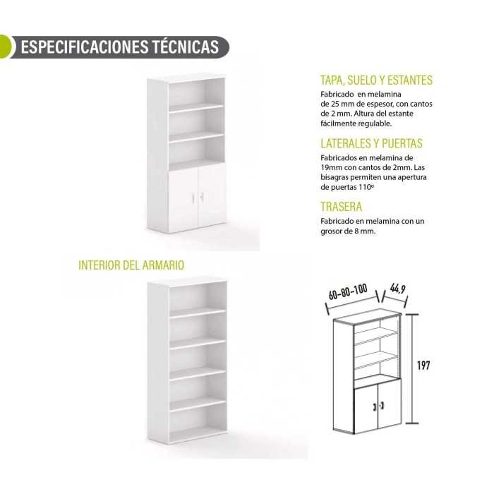 Armario alto con puertas bajas serie OH Office Armario alto con puertas bajas serie OH Office