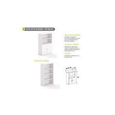 Armario de oficina medio con puertas bajas serie OH Office