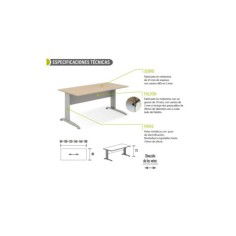 Mesa de oficina serie TONO T2 Mesa de oficina serie TONO T2