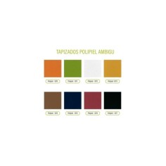 Sillón para sala de espera CARINA, 2 plazas, gran acolchado, sin brazos