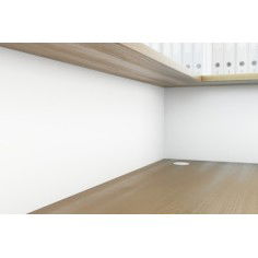 Mostrador de recepción individual ZETA, con pasacables