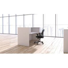 Mostrador de recepción individual ZETA, con pasacables