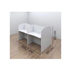 Call center para oficina de 4 puestos de trabajo enfrentados 2 y 2