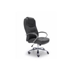 Sillón de oficina TOLEDO acolchado de gran grosor en ecopiel, base de aluminio, polipiel blanco