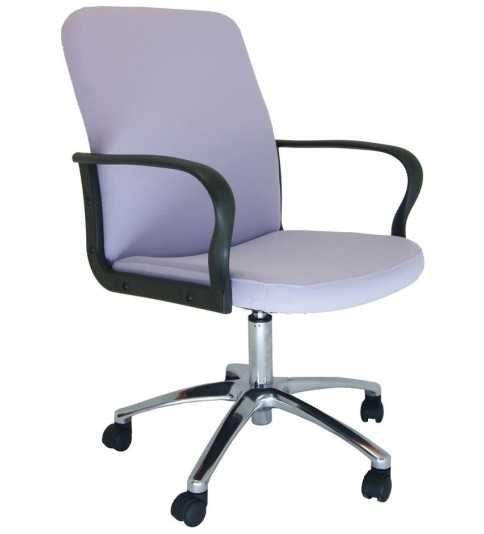 Sillón ergonómico dirección modelo ROCKY de Vincolo, respaldo bajo, base cromada Sillón ergonómico dirección modelo ROCKY de Vincolo, respaldo bajo, base cromada
