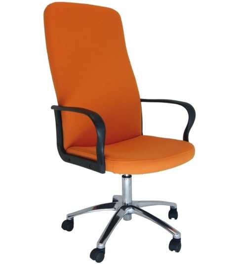 Sillón dirección ROCKY de Vincolo, respaldo alto, base aluminio Sillón dirección ROCKY de Vincolo, respaldo alto, base aluminio
