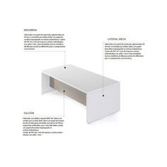 Mesa de despacho recta SERIE G3.1