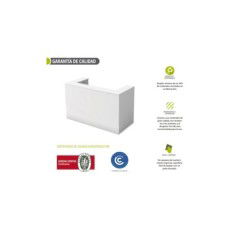 Mostrador de recepción individual ZETA, sobremostrador decorativo, con pasacables