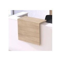 Mostrador de recepción DOBLE ZETA, sobremostrador decorativo, con pasacables, color configurable Mostrador de recepción DOBLE ZETA, sobremostrador decorativo, con pasacables, color configurable