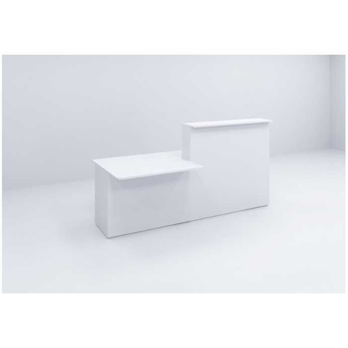 Mostrador recepción blanco módulo recto izquierda + minusválidos SERIE BASIC