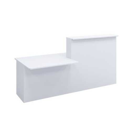 Mostrador recepción blanco módulo recto izquierda + minusválidos SERIE BASIC Mostrador recepción blanco módulo recto izquierda + minusválidos SERIE BASIC