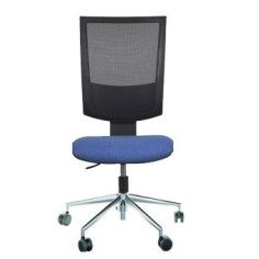 Silla de oficina CASIOPEA 4, respaldo malla, asiento de gran acolchado, base aluminio Silla de oficina CASIOPEA 4, respaldo malla, asiento de gran acolchado, base aluminio