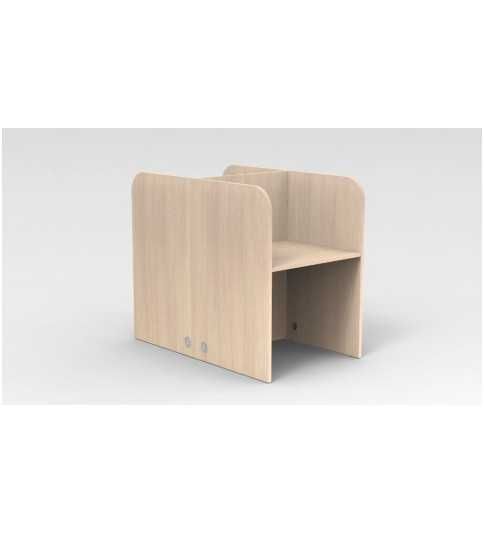 Call center doble enfrentados ancho 80 cm, cantos redondeados altura 121 cm Call center doble enfrentados ancho 80 cm, cantos redondeados altura 121 cm