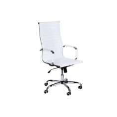 Silla de Oficina DEVI en polipiel blanca