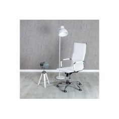 Silla de Oficina DEVI en polipiel blanca