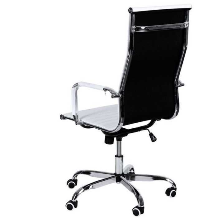 Silla de Oficina DEVI en polipiel blanca